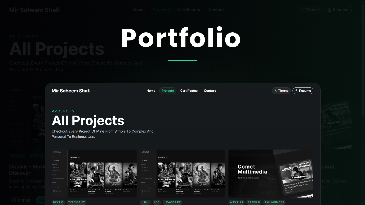 Portfolio - Open Source Template For Free